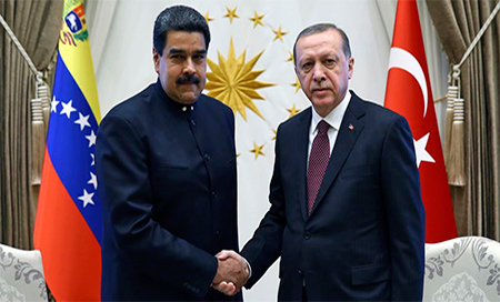 Presidentes Nicolás Maduro y Erdogan Erdogan felicita a Nicolás Maduro por la reelección